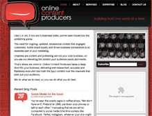 Tablet Screenshot of onlinecontentproducers.com